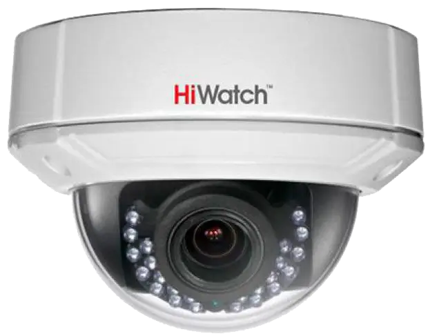 Цветная Купольная IP видеокамера для уличного и внутреннего наблюдения HiWatch