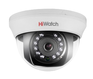 Цветная Купольная AHD/TVI видеокамера для внутреннего наблюдения HiWatch