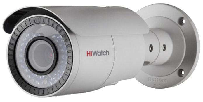 Цветная уличная IP видеокамера HiWatch
